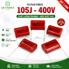Tụ Kẹo Nâu Đỏ CBB22 105J 400V