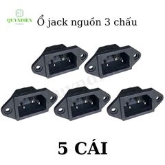 Ổ Jack nguồn AC 3 chấu - jack nồi cơm - 10A 250V