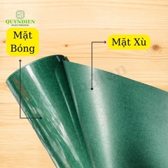 Giấy Xanh Cách Điện 1 Mặt Bóng 1 Mặt Xù Dày 0.3mm