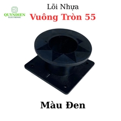 Lõi Nhựa Vuông Tròn 55 Quấn Cuộn Cảm Phân Tần Loa - Màu Đen