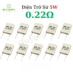 Điện Trở Sứ Đứng 5W - 0.22R