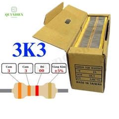 Điện trở Đài Loan 1/4W - 3K3