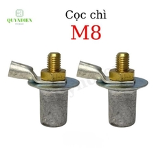 Cọc Bình Ắc Quy Chì M8 M10 Đồng Thau - Giá 1 Đôi