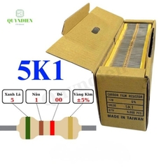 Điện trở Đài Loan 1/4W - 5K1