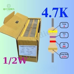 Điện trở Đài Loan 1/2W - 4K7