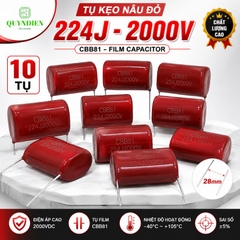 Tụ Kẹo Nâu Đỏ CBB81 224J 2000V