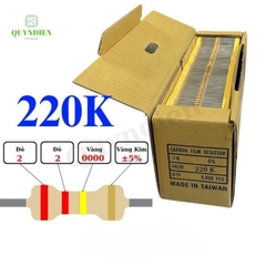 Điện trở Đài Loan 1/4W - 220K