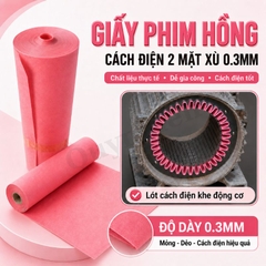 Giấy Phim Cách Điện Hồng Dày 0.3mm