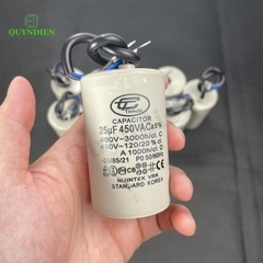 Tụ Đề Máy Bơm Nước 25uF 450V Tụ Kapa Tinh Chi