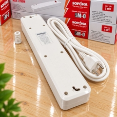 Ổ Cắm Lõi sứ chống cháy 5 Cửa Chéo con tắc 2200W  - VAT - Ổ cắm chéo 5 cửa 2200W 5A2-5