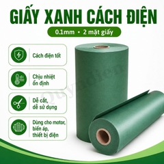 Giấy Cách Điện Xanh 2 Mặt Xù Khổ 1 Mét Dày 0.1mm