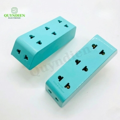 Đầu Nối Thông Minh Cổ Xoay 5 Cửa P25X Xanh