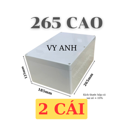Hộp Nhựa Vy Anh 265x185x125mm Màu Trắng Nắp Đục