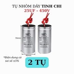 Tụ Nhôm Dây 25uF - 450V