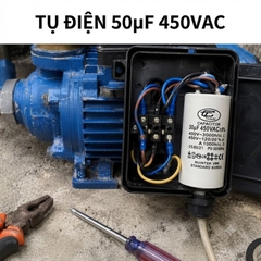 Tụ Đề Máy Bơm Nước 50uF 450VAC Tinh Chi