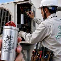 Tụ Nhôm Dây 25uF - 450V