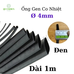 Gen co nhiệt size 4mm màu đen