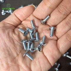 Ốc Vít Đầu Dù Ren Mịn M4=4x10mm Màu Trắng