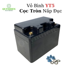 Vỏ Bình Đề Xe Máy YT5 Cọc Tròn Nắp Đục