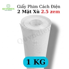 Giấy Phim Cách Điện Trắng 2 Mặt Xù Dày 0.25mm