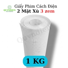 Giấy Phim Cách Điện Trắng 2 Mặt Xù Dày 0.3mm
