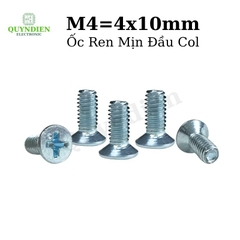 Ốc Ren Mịn M4=4x10mm Đầu Col Bắt Bo Mạch, Vỏ Nhôm MOSFET, IC... Linh Kiện Quỳnh Diễn