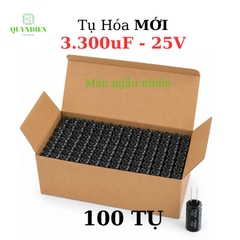 Tụ Hóa 3300uf/25v Màu ngẫu nhiên