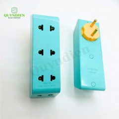 Đầu Nối Thông Minh Cổ Xoay 5 Cửa P25X Xanh
