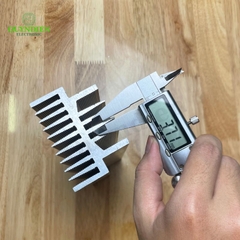 Nhôm 2U dài 400mm (400x84x58mm) loại dày, tản nhiệt cho main công suất