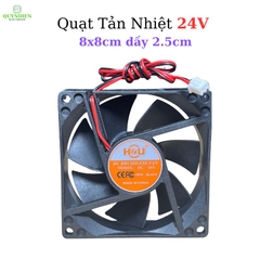 Quạt Tản Nhiệt 24V 8x8cm dày 2.5cm