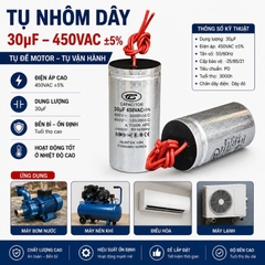 Tụ Nhôm Dây 30uF - 450V