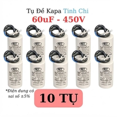 Tụ Đề Máy Bơm Nước 60uF 450VAC Tinh Chi