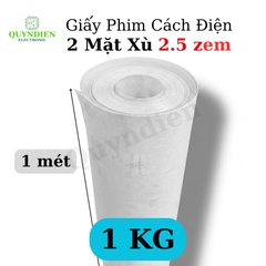 Giấy Phim Cách Điện Trắng 2 Mặt Xù Dày 0.25mm