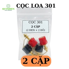 Cọc loa đỏ đen 301 [ĐÔI]
