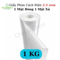 Giấy Phim Cách Điện 1 Mặt Bóng 1 Mặt Xù Dày 0.25mm