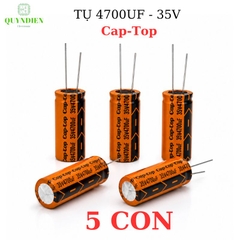Tụ Lọc Nguồn 4700uf 35V DC tụ hóa Cap-Top mới