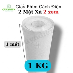 Giấy Phim Cách Điện Trắng 2 Mặt Xù Dày 0.2mm