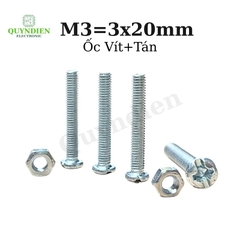 Ốc vít tán M3 3ly dài 2cm (túi 110g ) khoảng 90 - 100 con
