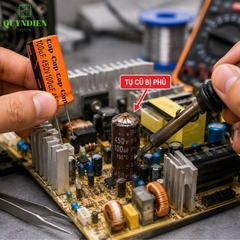 Tụ Hóa Lọc Nguồn 100uf 450VDC CapTop – Tụ Điện Lọc Nguồn Nguồn Xung, UPS, Biến Tần