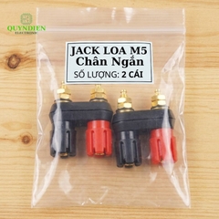 Trạm Loa Ampli Jack Loa Đôi Đỏ Đen M5 Chân Ngắn
