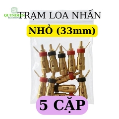 Trạm Loa Nhấn Vàng Loại Nhỏ 33mm Đỏ/Đen