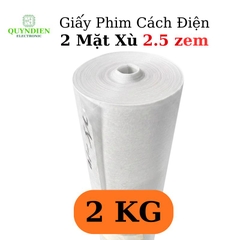 Giấy Phim Cách Điện Trắng 2 Mặt Xù Dày 0.25mm