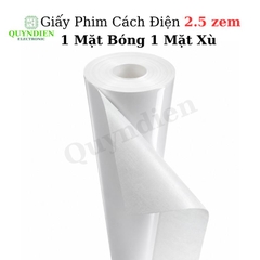 Giấy Phim Cách Điện 1 Mặt Bóng 1 Mặt Xù Dày 0.25mm