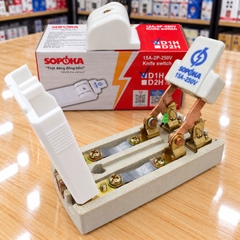 Cầu Dao Đế Sứ 1 Pha 2P 600V Cực Đúc SOPOKA