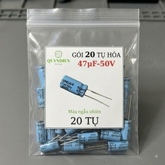 Tụ Hóa 50V 1uF 2.2uF 4.7uF 10uF 47uF