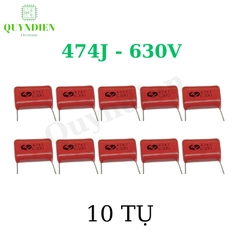 Tụ Kẹo Nâu đỏ CBB22 474J-630V