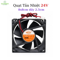 Quạt Tản Nhiệt 24V 8x8cm dày 2.5cm