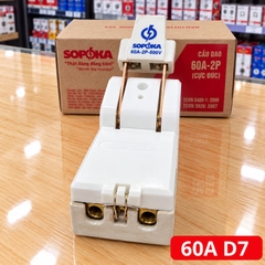 Cầu Dao Đế Sứ 1 Pha 2P 600V Cực Đúc SOPOKA
