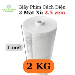Giấy Phim Cách Điện Trắng 2 Mặt Xù Dày 0.25mm