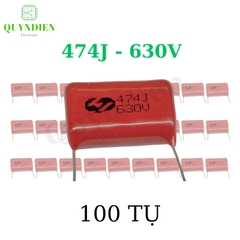 Tụ Kẹo Nâu đỏ CBB22 474J-630V